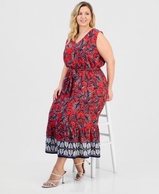 jones new york red dress Jones New York red maxi sleeveless cocktail party dress