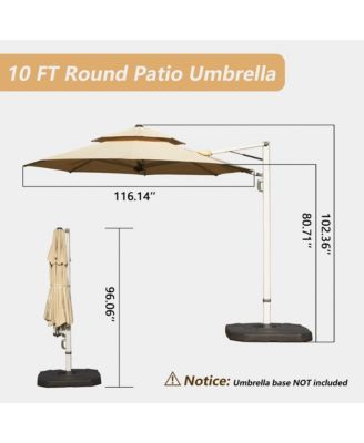 Round Cantilever Umbrella with Center Pole