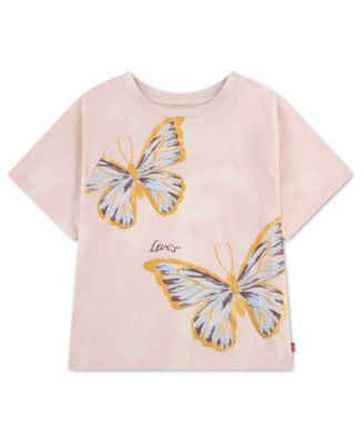 Levi’s Girls' 7-16 Raglan Oversized Short-Sleeve Graphic T-Shirt