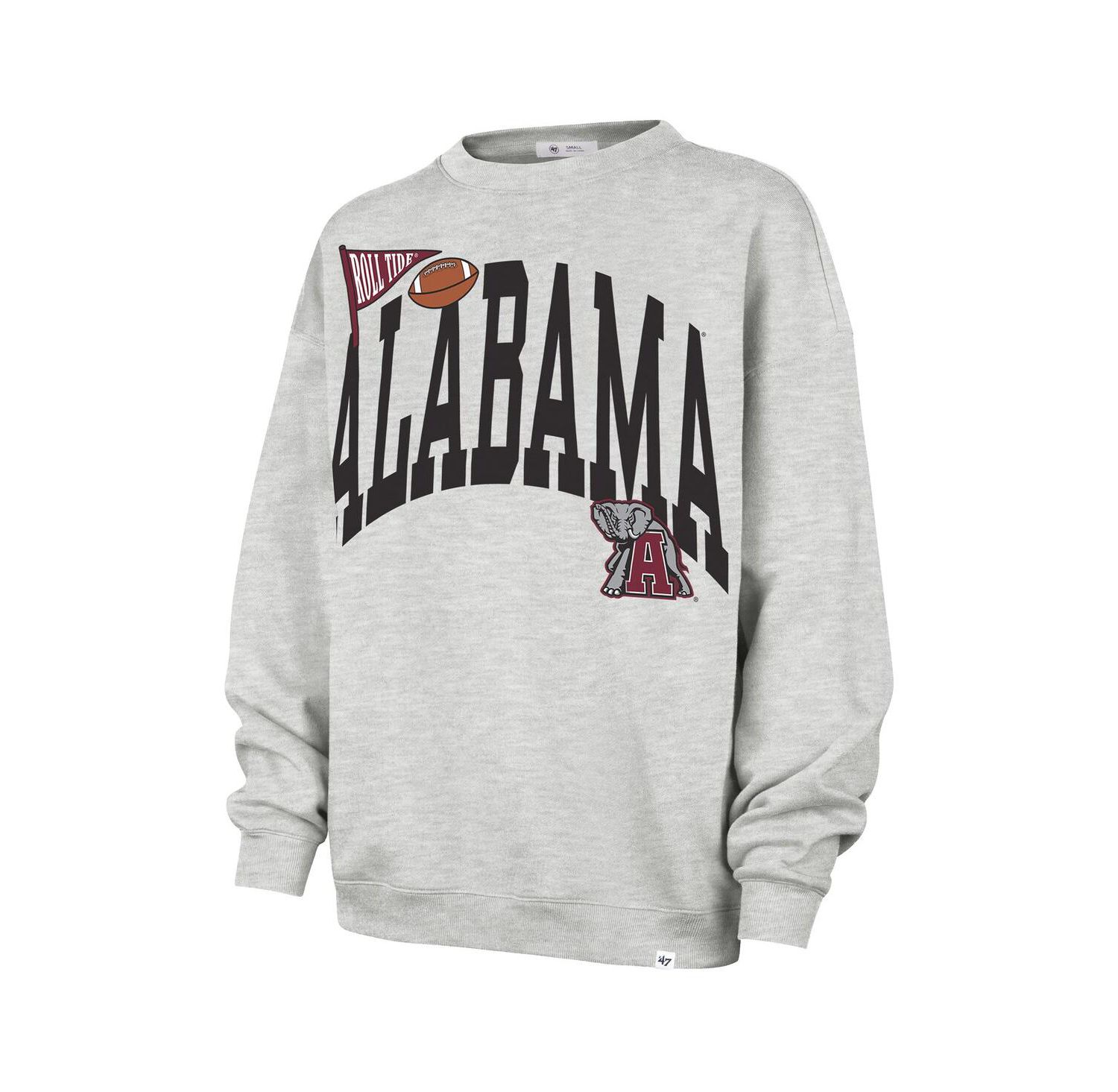 Women's Gray Alabama Crimson Tide Icon Fleece Sweatshirt