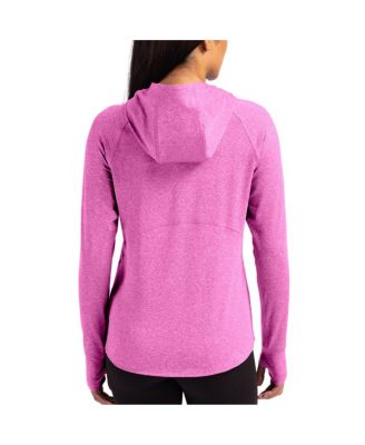 Women's Pink Philadelphia Eagles Tonal Logo Adapt Knit Raglan Pullover Hoodie