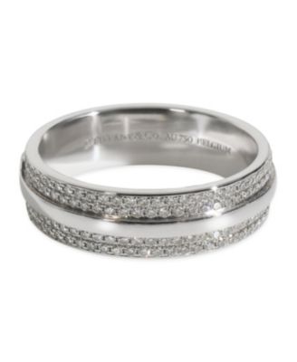 White Gold Diamond Tiffany T Wide Ring