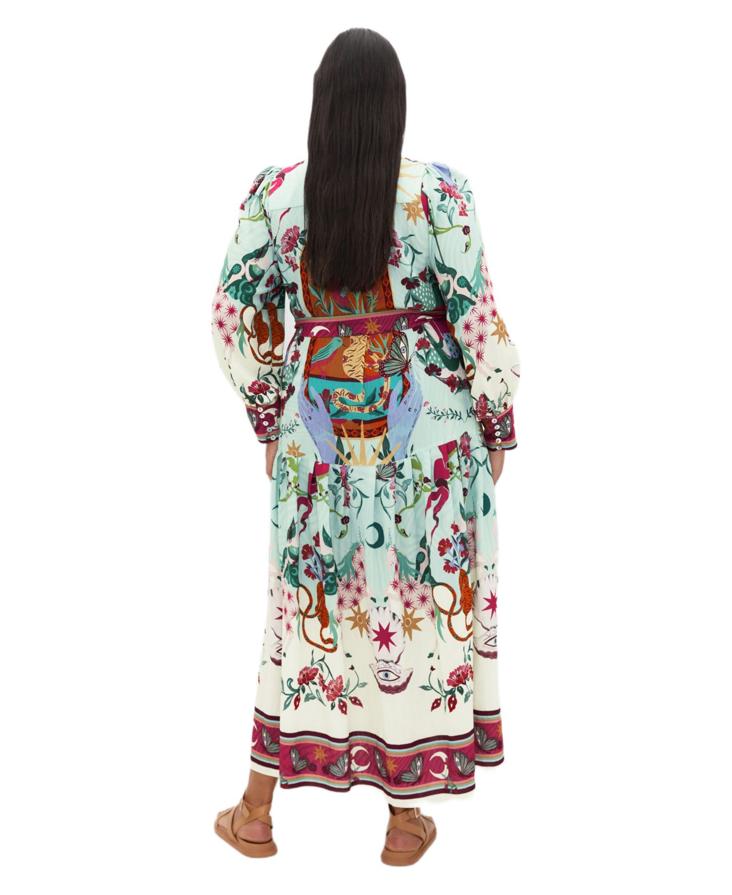 Women's Ezra Mosaic Print Maxi Dress