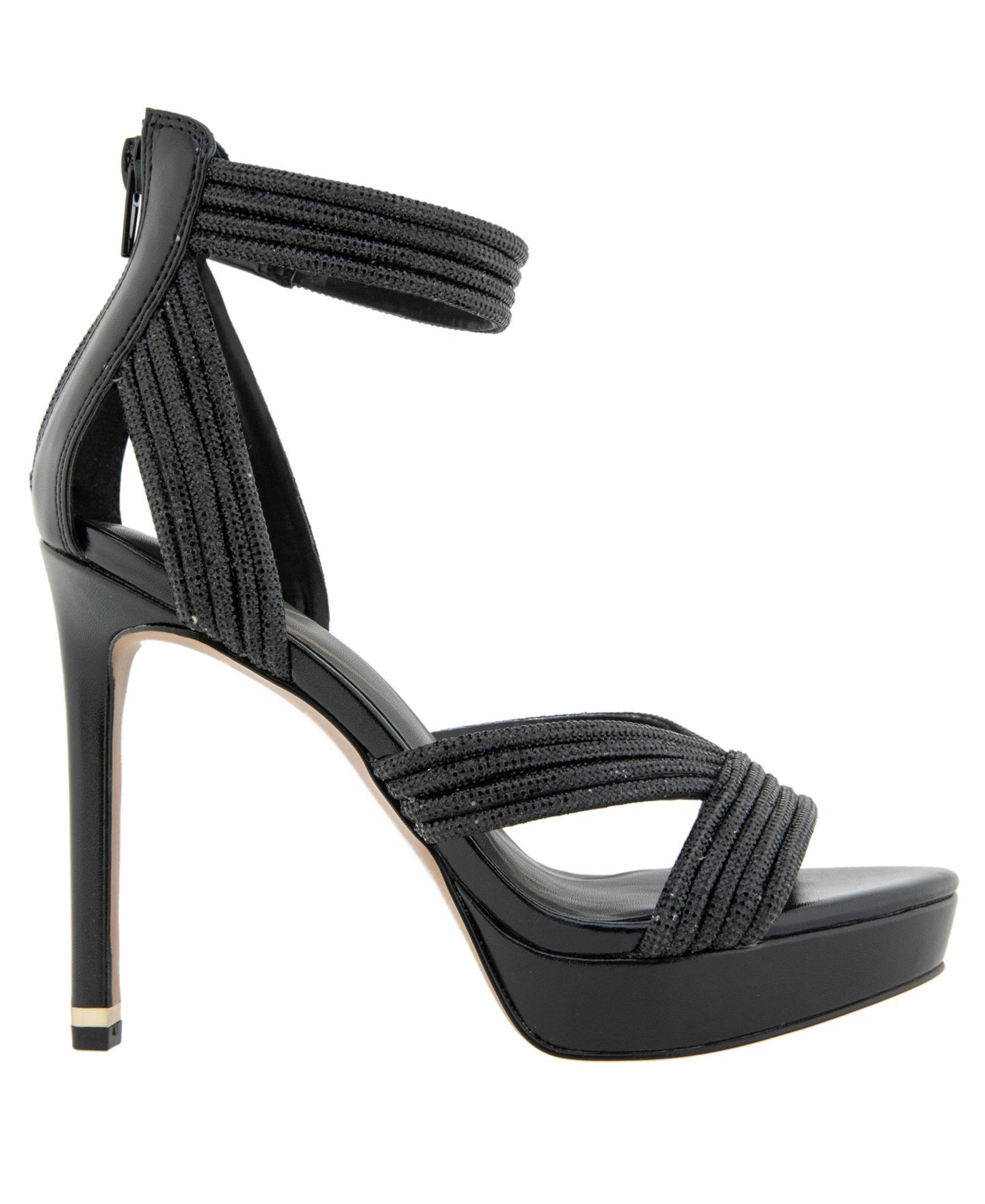 Женские сандалии Kenneth Cole New York Nadine Jewel Platform Dress Sandals, цвет: Чёрный — фото 2