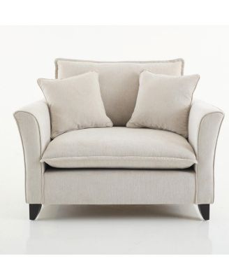 Oversized Armchair, Comfy Chair and a Half Sofa with Pillow
