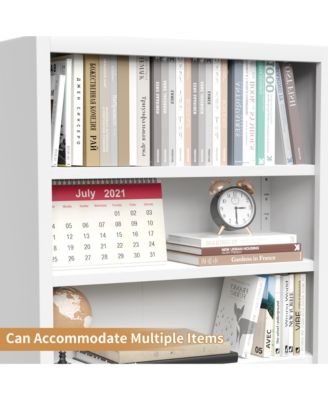 71" Industrial Metal Bookshelf - Freestanding Storage Bookcase with Adjustable Open Shelves and 2 Cabinet Door for Home Office