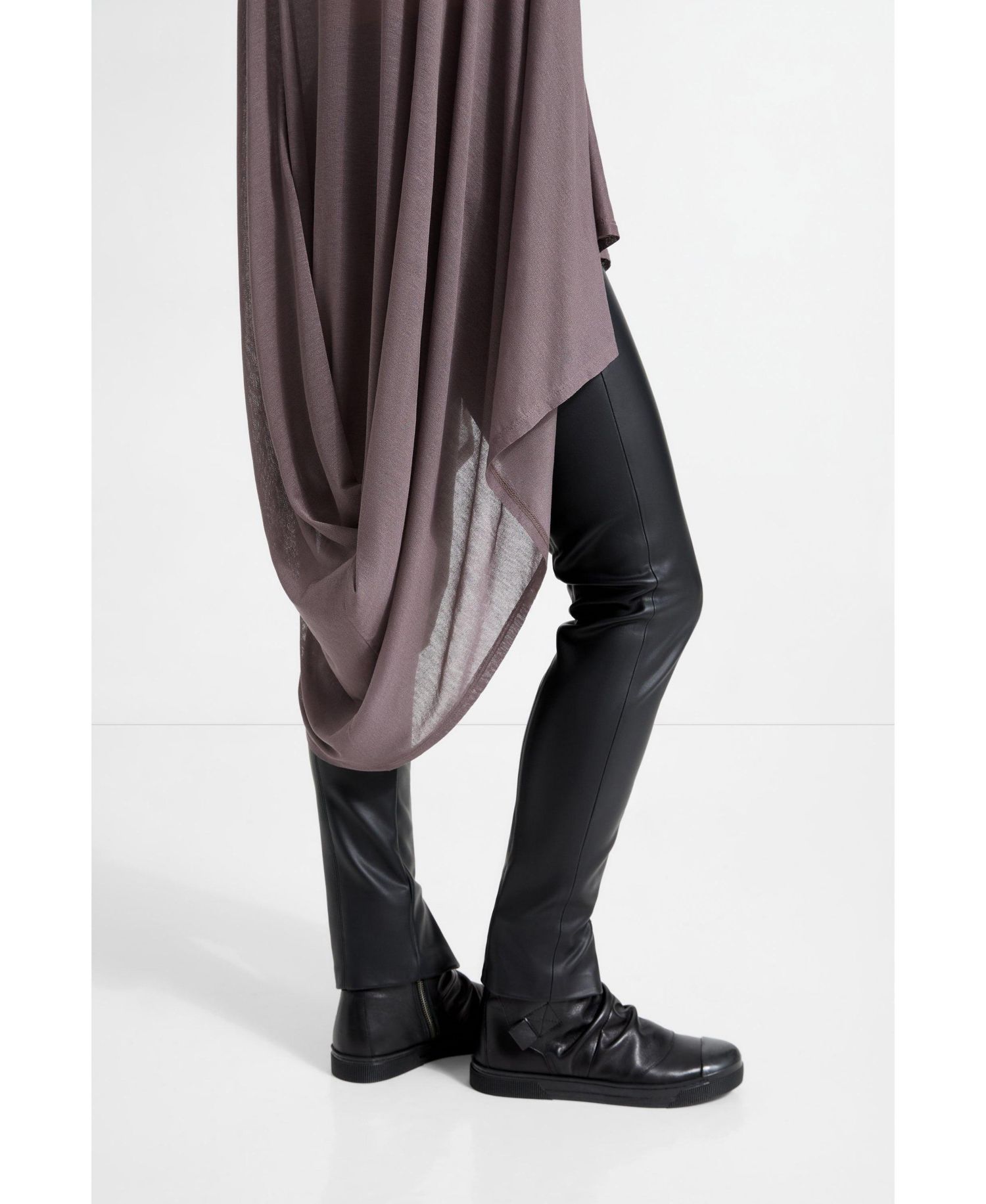 Women's Iris High-Neck Asymmetric Sheer Jersey Tunic