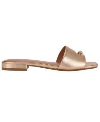 Women's Tablita Ornamented Toe Loop Flat Sandal