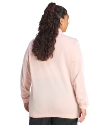 Plus Size Essentials Tricot Three Stripes Track Jacket