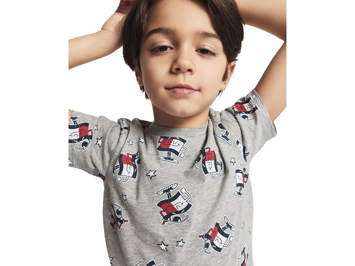 Футболка Tommy Hilfiger Short-Sleeve Graphic для мальчиков, цвет: Белый — фото 7