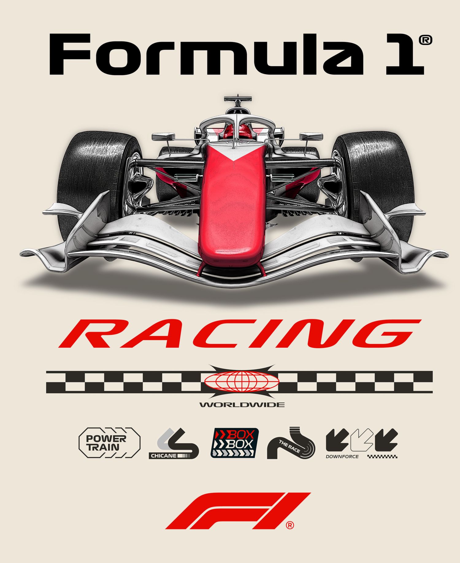 Men's Formula 1 Short-Sleeve Crewneck T-Shirt