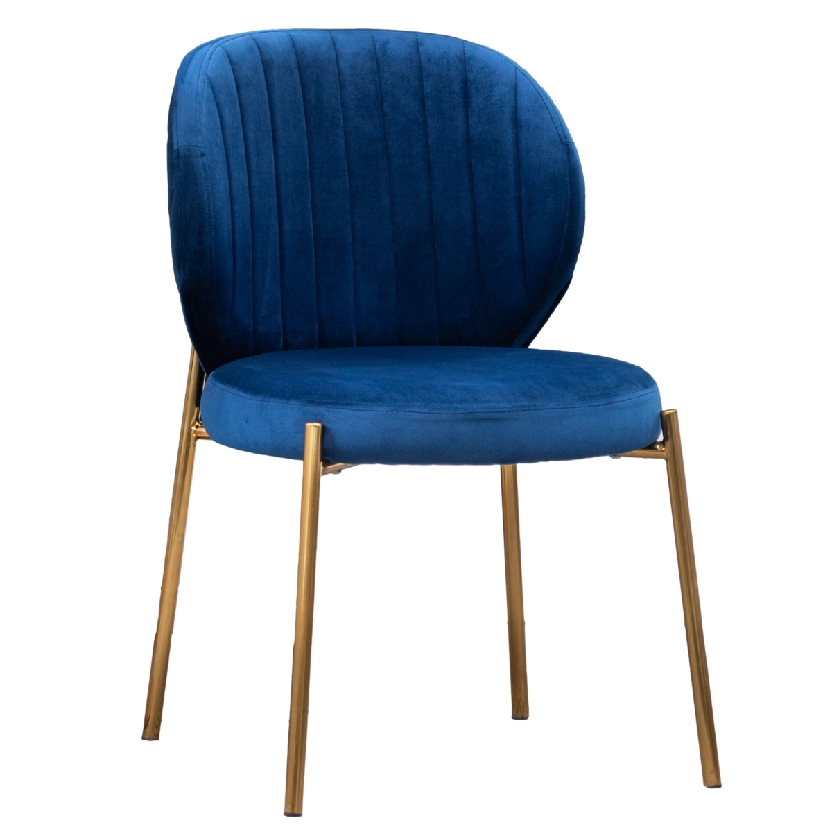 Velvet Upholstery Dining Chair, Blue