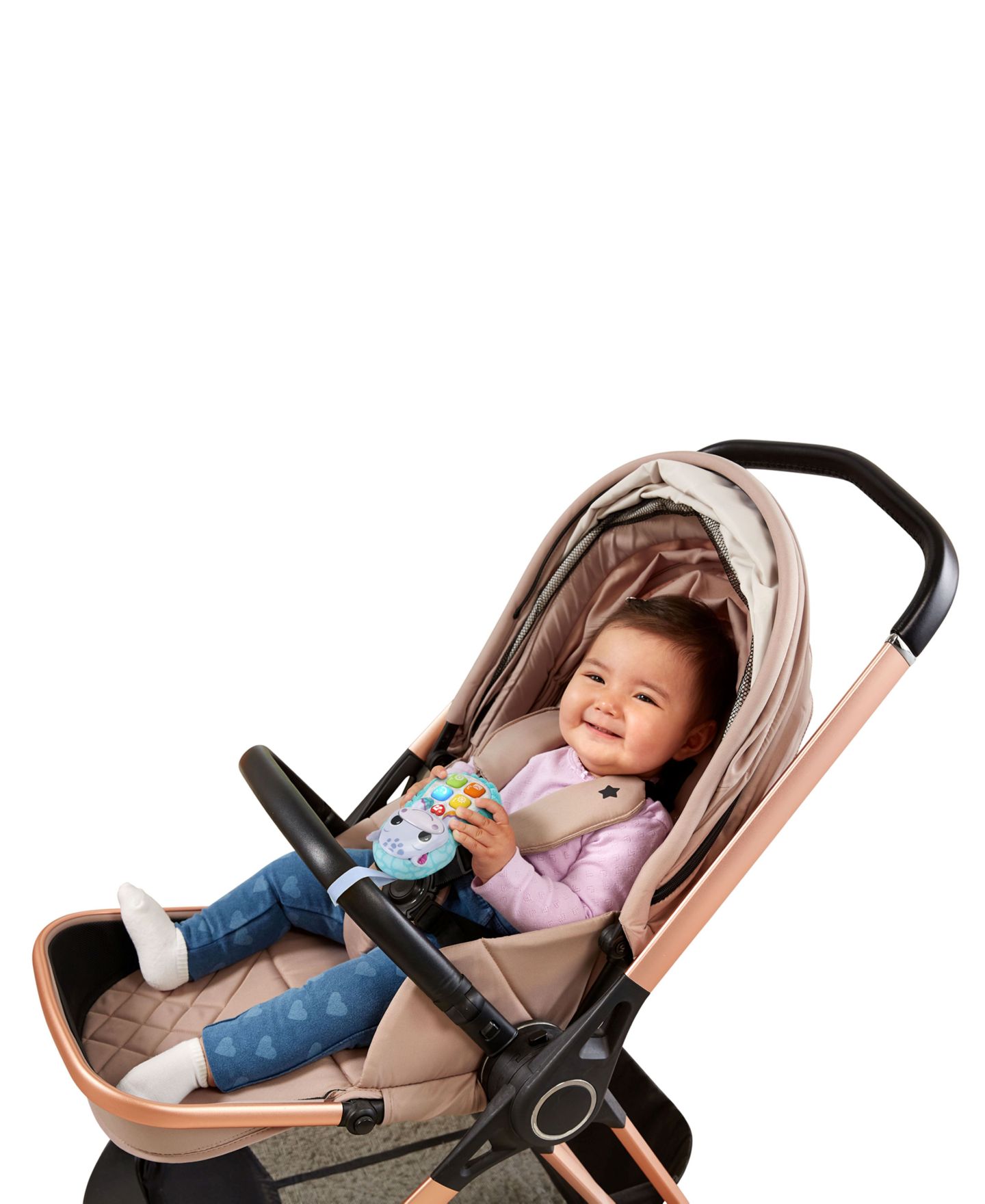 Детская игрушка VTech Hello, Hippo! Light-Up Talking Soft Phone, Ages 3 to 24 Months — фото 2