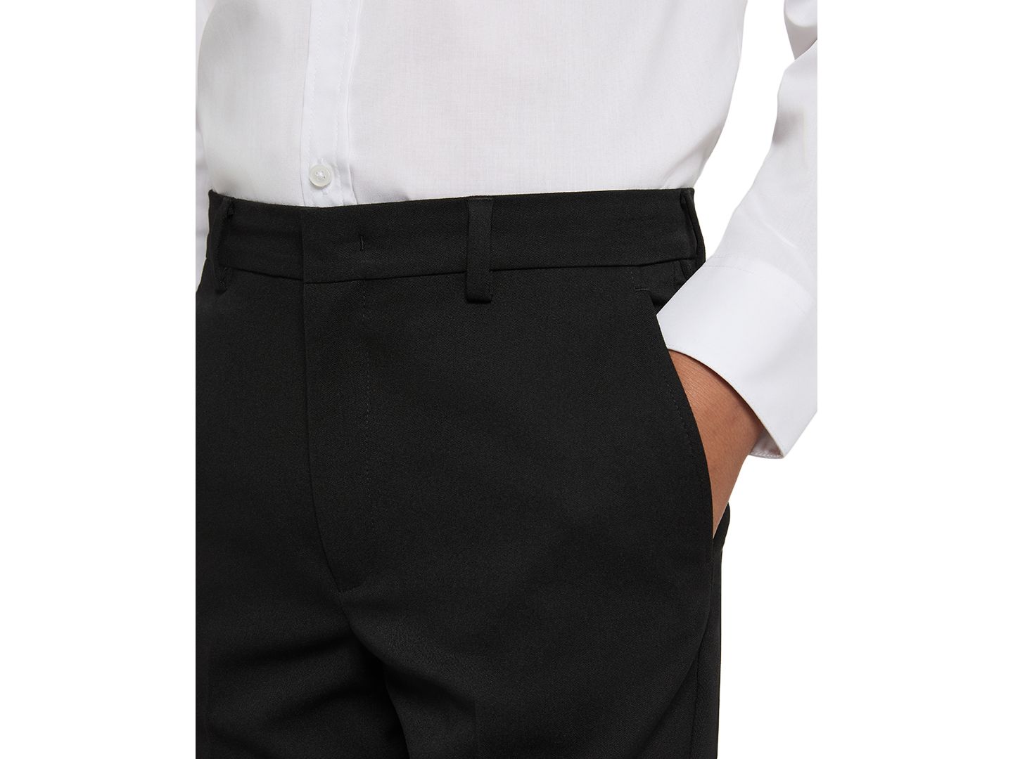 Комплекты Haggar SmartWash Suit Jacket, Pant, Shirt and Tie, 4-Piece Set для мальчиков, цвет: Чёрный / Белый — фото 4