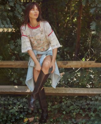 Women's Ziggy Printed Square Neck Shortall