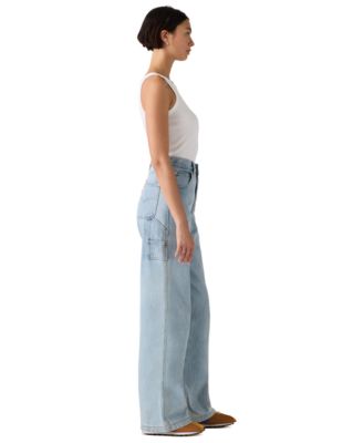 Women's Cinch-Waist Carpenter Lightweight Baggy Jeans