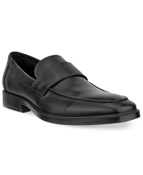 Мужские туфли Ecco Slip-On Penny Strap, цвет: Чёрный