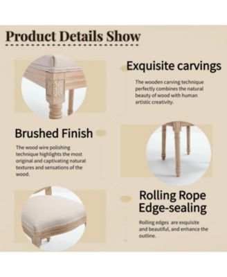  French Country Dining Chairs, Rattan Back