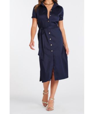 Women's BISHOP + YOUNG Lauren Button Front Shirt Dress