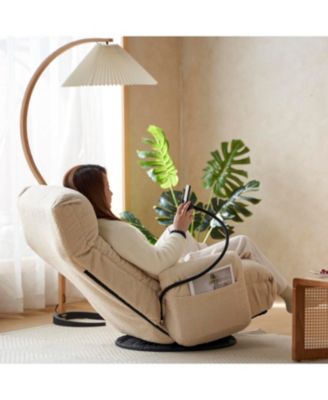 Streamdale Ergonomic Lounge Chair with Spring Seat & Phone Holder
