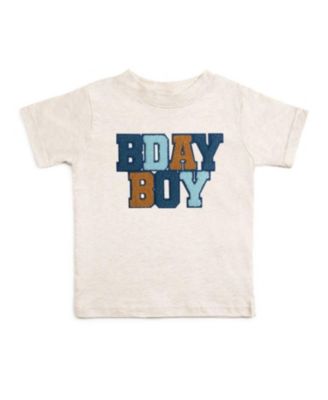 Big Boys Birthday Patch Short Sleeve T-Shirt