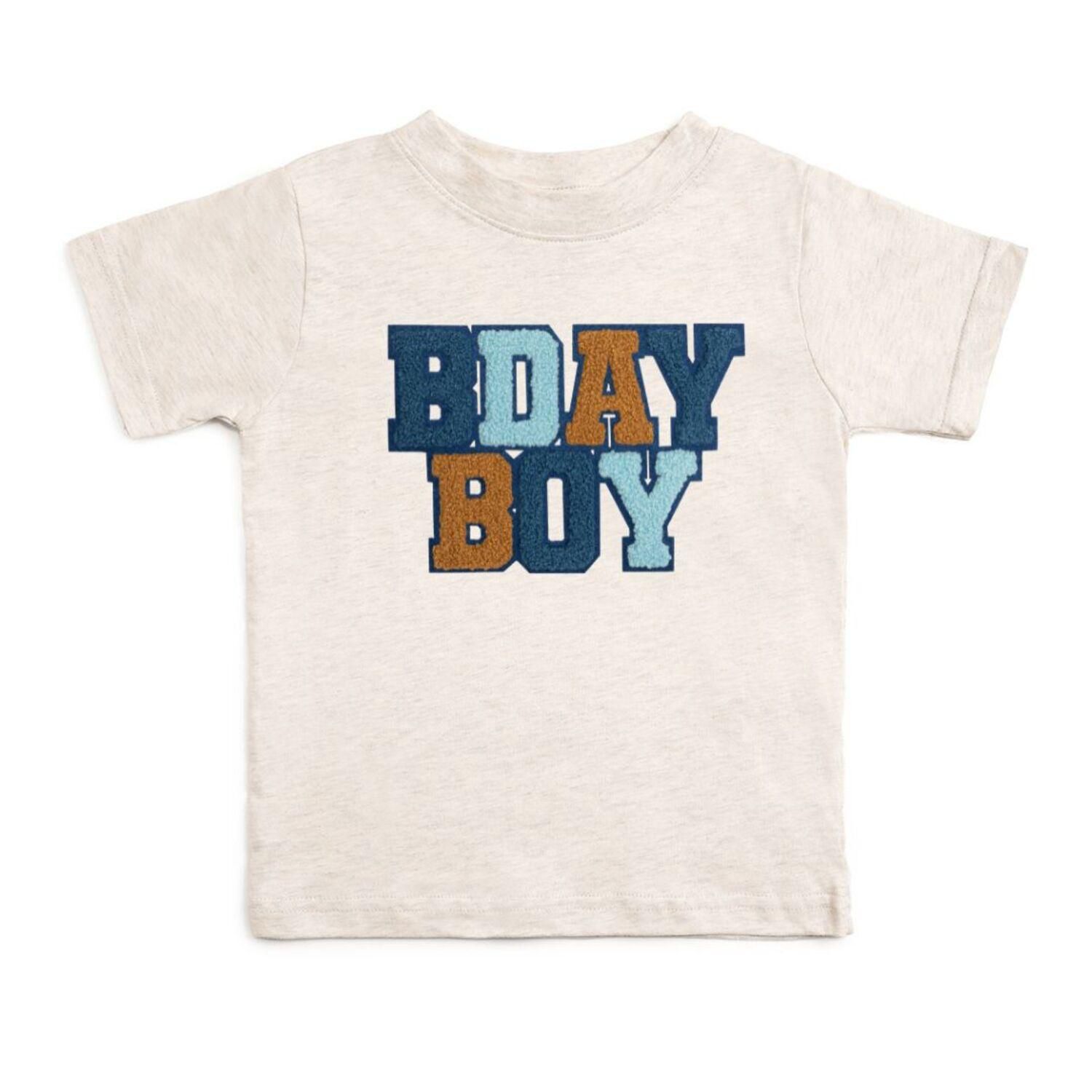 Big Boys Birthday Patch Short Sleeve T-Shirt