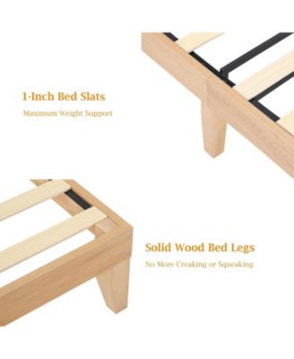 Full Rattan Bed Frame with Natural Rattan Headboard LED Lights Charging Station 2 Tier Storage Headboard Under Bed Storage