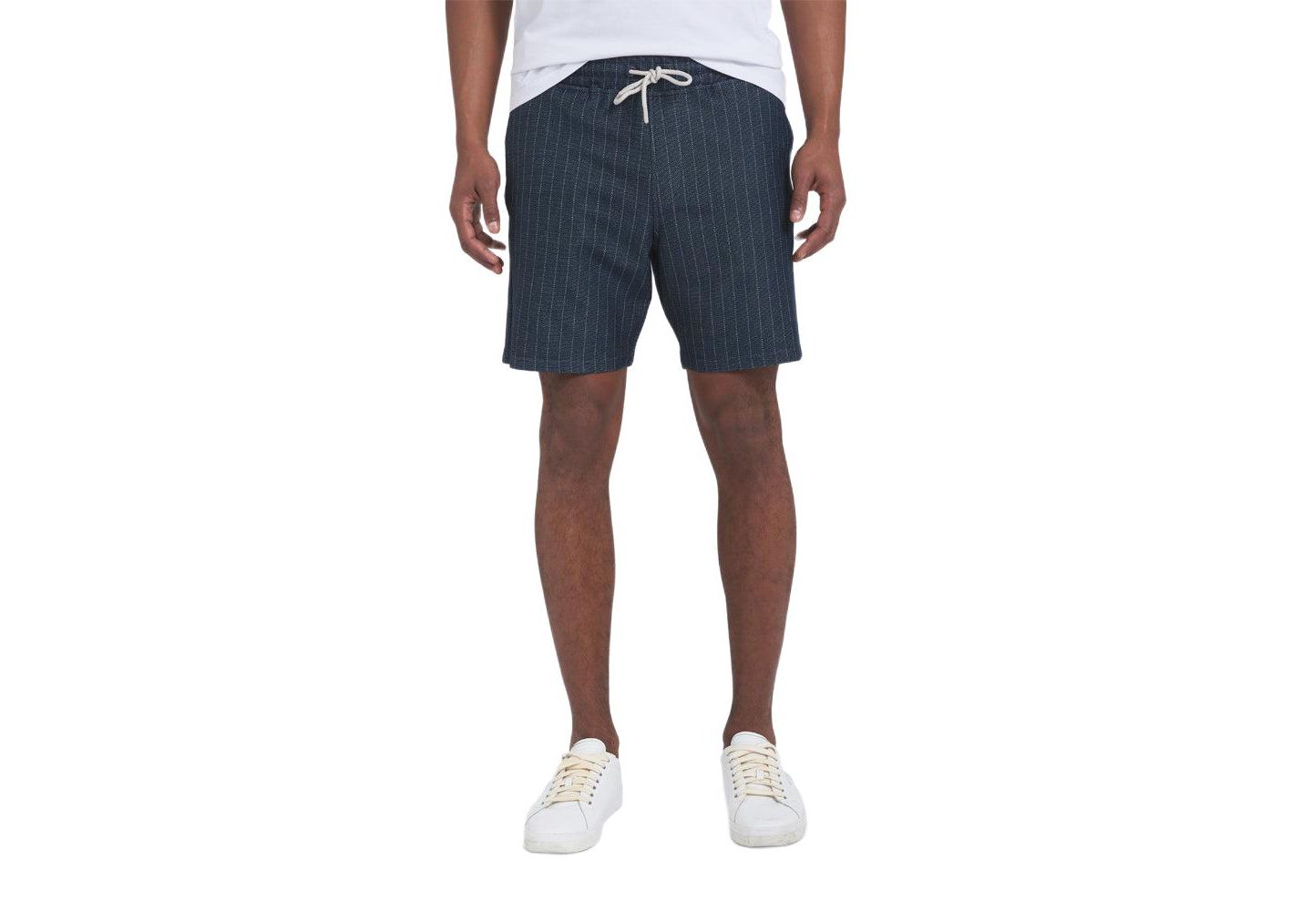 Мужские шорты DKNY Ardley pinstripe short, цвет: Тёмно-синий — фото 1