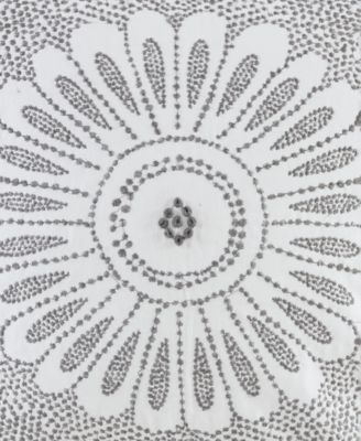 Sofia Embroidered Cotton Decorative Pillow, 20" x 20"