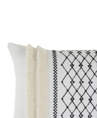 Bea Embroidered Decorative Pillow, 12" x 20"