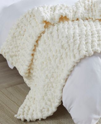 Chunky-Knit Chenille Throw, 50" x 60"