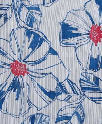 Paradise Cove Floral Cotton Reversible 3-Pc. Comforter Set, King