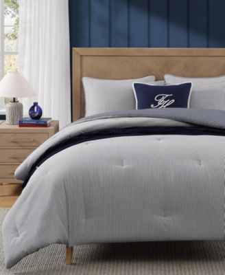 Tommy Sandbar Stripe Seersucker 2-Pc. Comforter Set, Twin