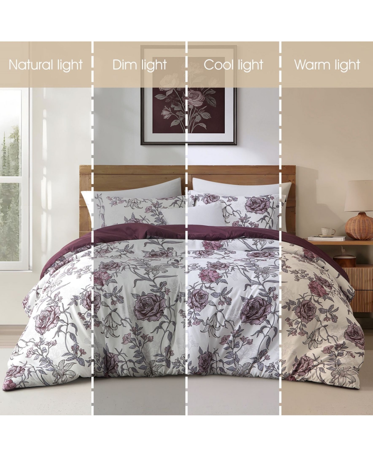 Stratford Park Rita Floral 3-Pc. Comforter Set