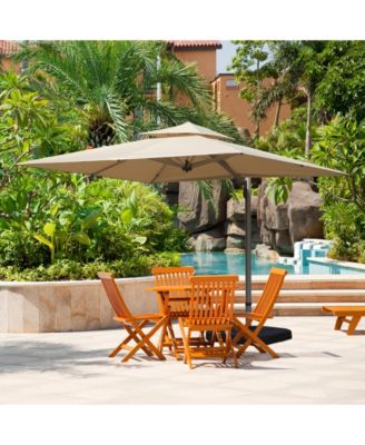 Rectangle Cantilever Umbrella with Center Pole Base Not Included