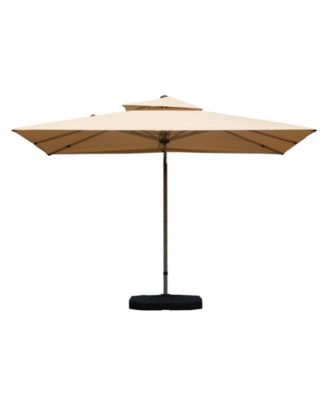 Rectangle Cantilever Umbrella with Center Pole Base Not Included