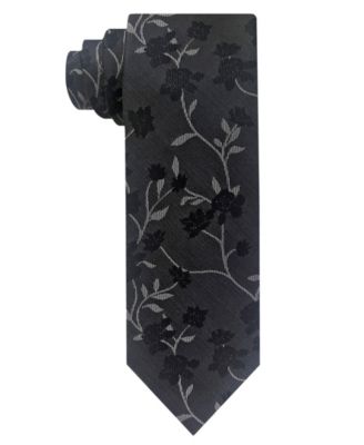 Men's Tonal Floral Slim Tie