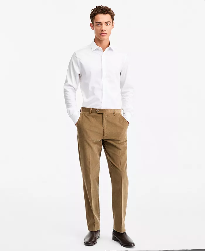 Men's Modern-Fit Solid Corduroy Pants - thumbnail 2