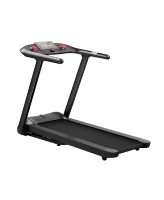 4.75HP Folding Treadmill with Preset Programs & Touch Screen-Black