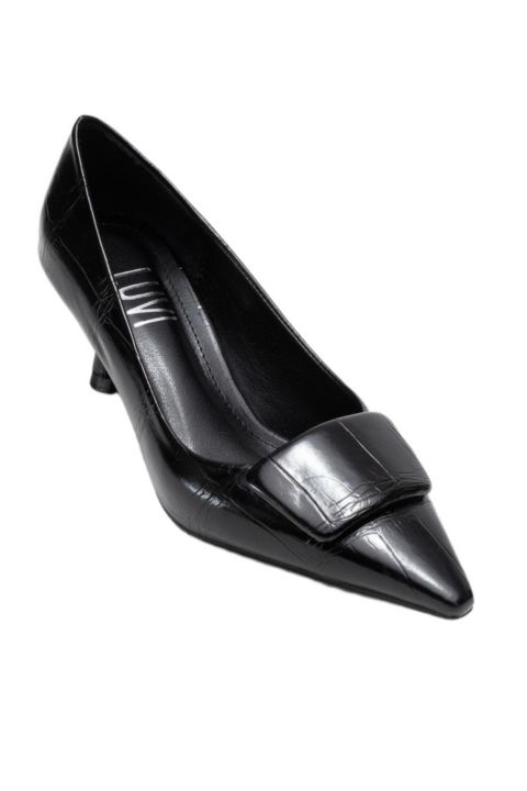 Женские туфли Prologue Shoes Marcia Buckle Pointed Toe, цвет: Чёрный с принтом