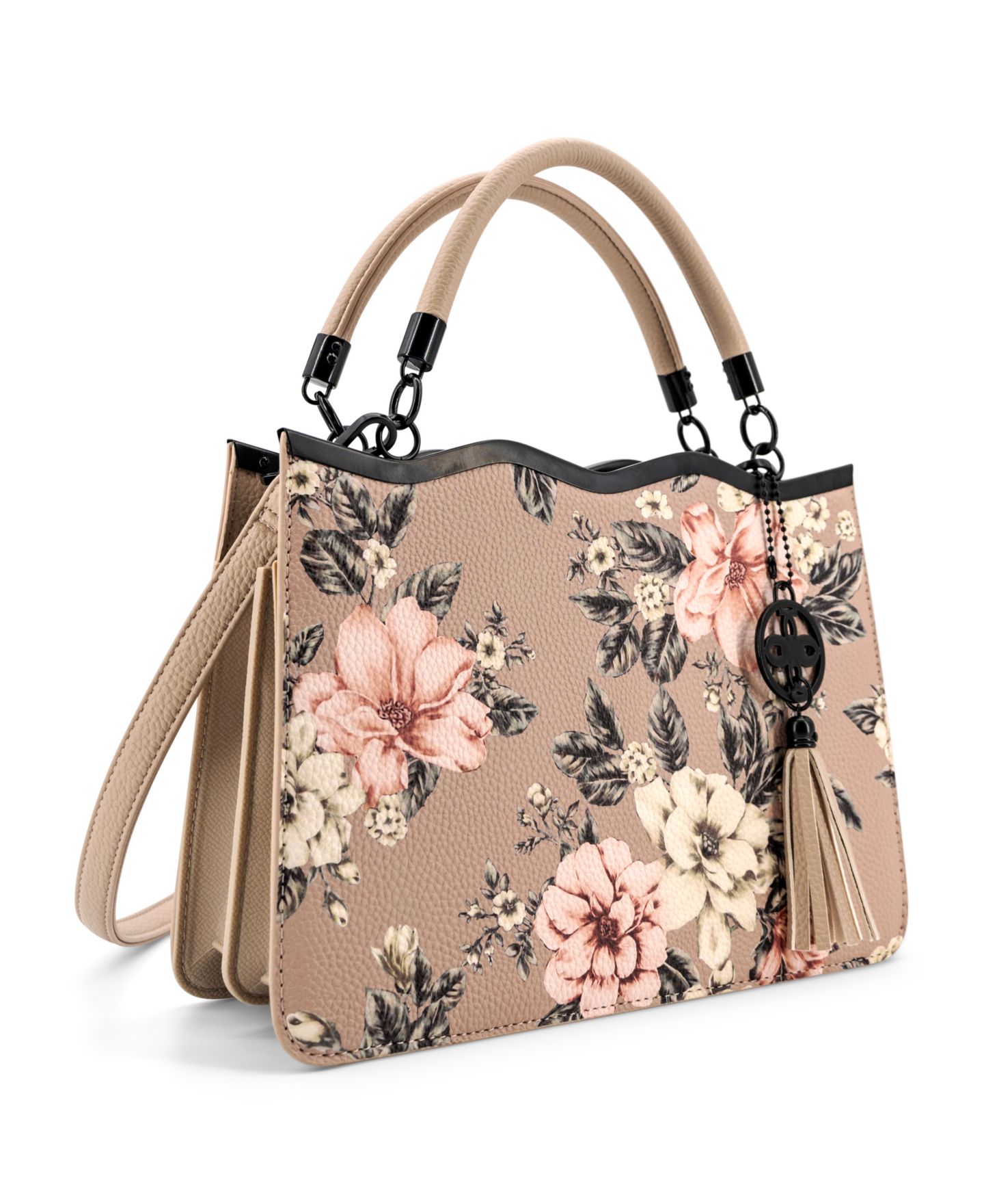 Женская сумка LIKE DREAMS Violette Top Handle Small Satchel Handbag, цвет: Бежевый — фото 3