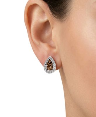 Nude & Chocolate Diamond Earrings (39/50 ct. t.w.) in 14k Vanilla Gold