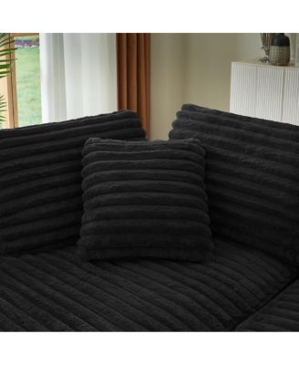 Streamdale Modern Curved L-Shape Luxury Sectional Sofa: Minimalist Comfy Sleeper Couch