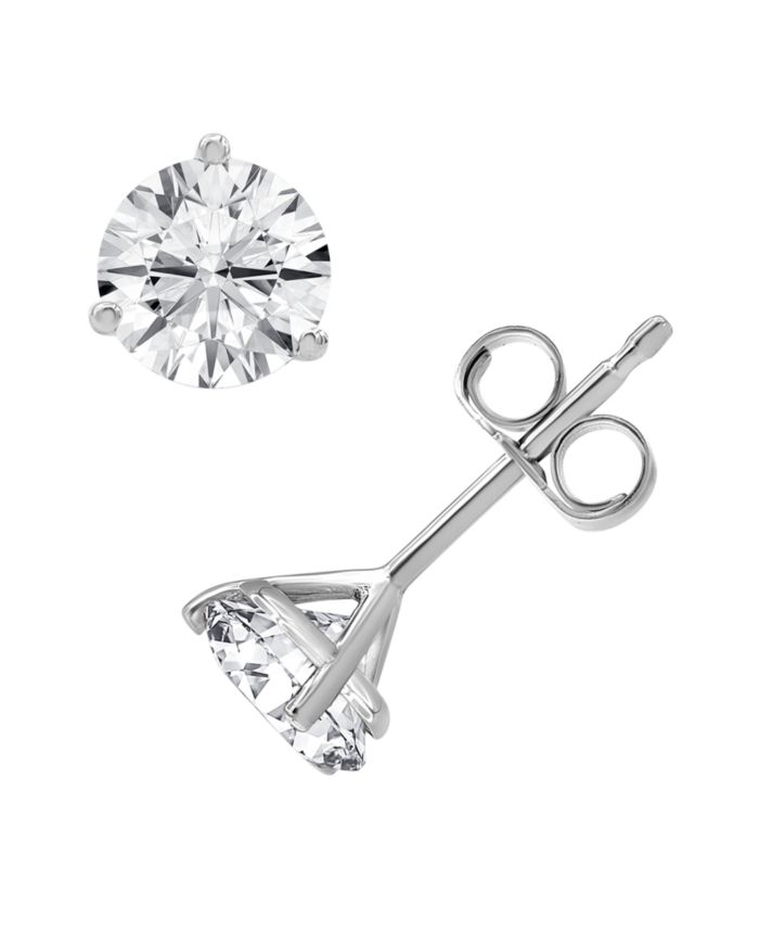 Lab Grown Diamond Stud Earrings (1 ct. t.w.) in 14k White or Yellow Gold