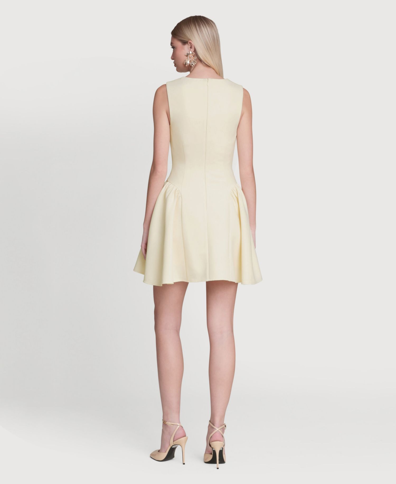 Women's Sculpted Flounce Mini Dress