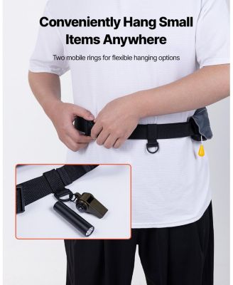 Manual Inflatable Belt Pack PFD for Adults, 105N Buoyancy, Adjustable Waist