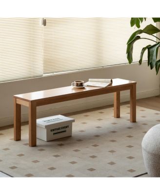 Streamdale Oak Wood for Dining Bench Table Bench for Living Room