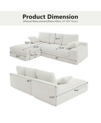 Corduroy Compressed Sofa: Soft, Skin-Friendly, Easy to Move