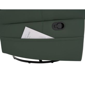 Manual Recliner 270°Swivel Rocker Recliner Chair with Massage & Heating