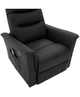 Manual Recliner Chair with 8-Point Massage & Adjustable Backrest